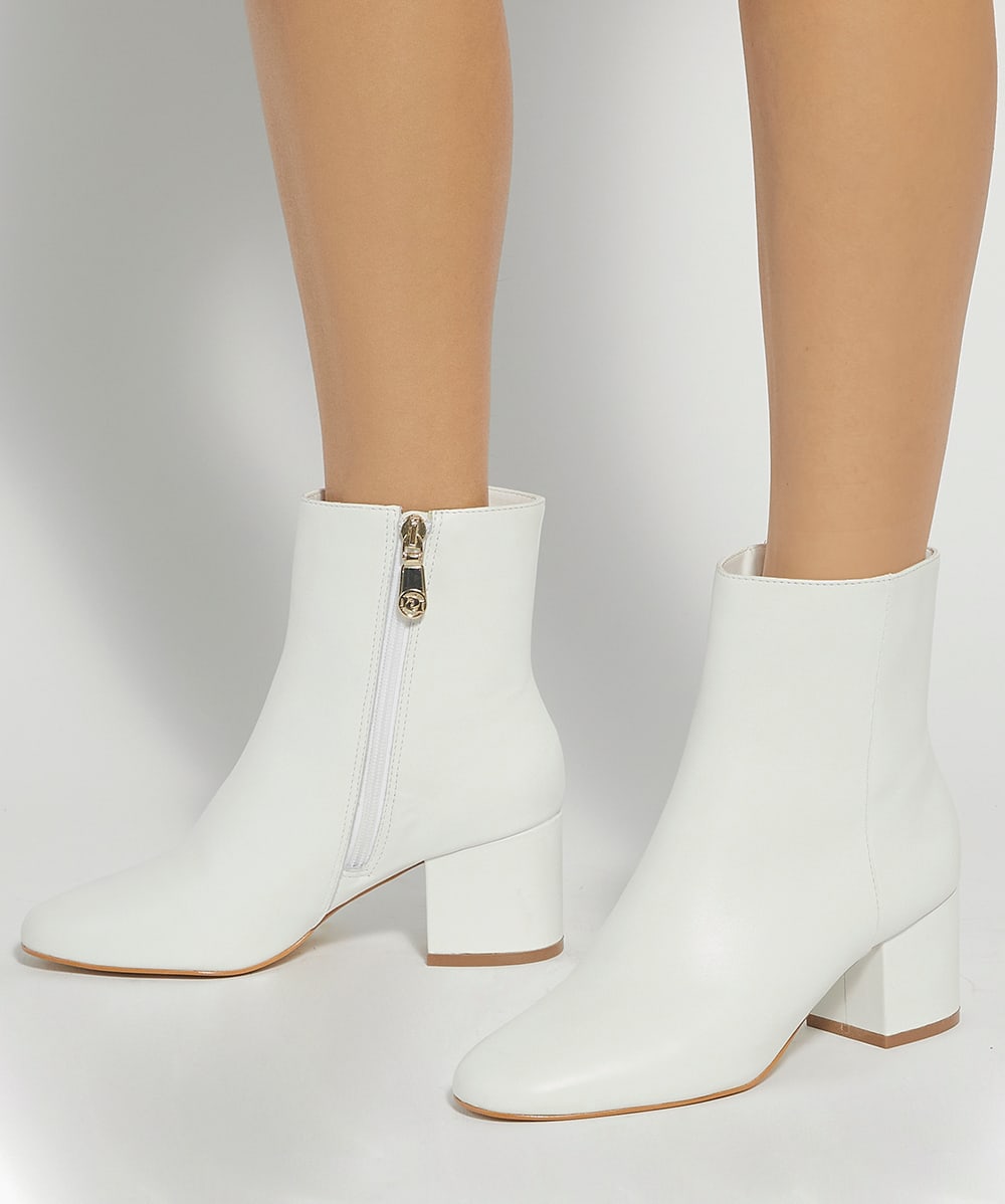 Dune white ankle boots store