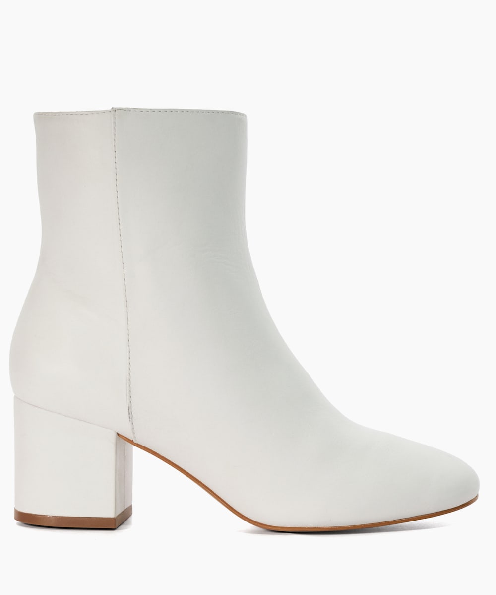 Dune white ankle boots outlet