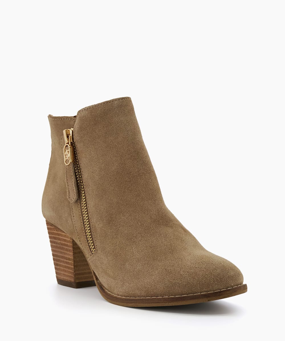Dune taupe ankle boots sales