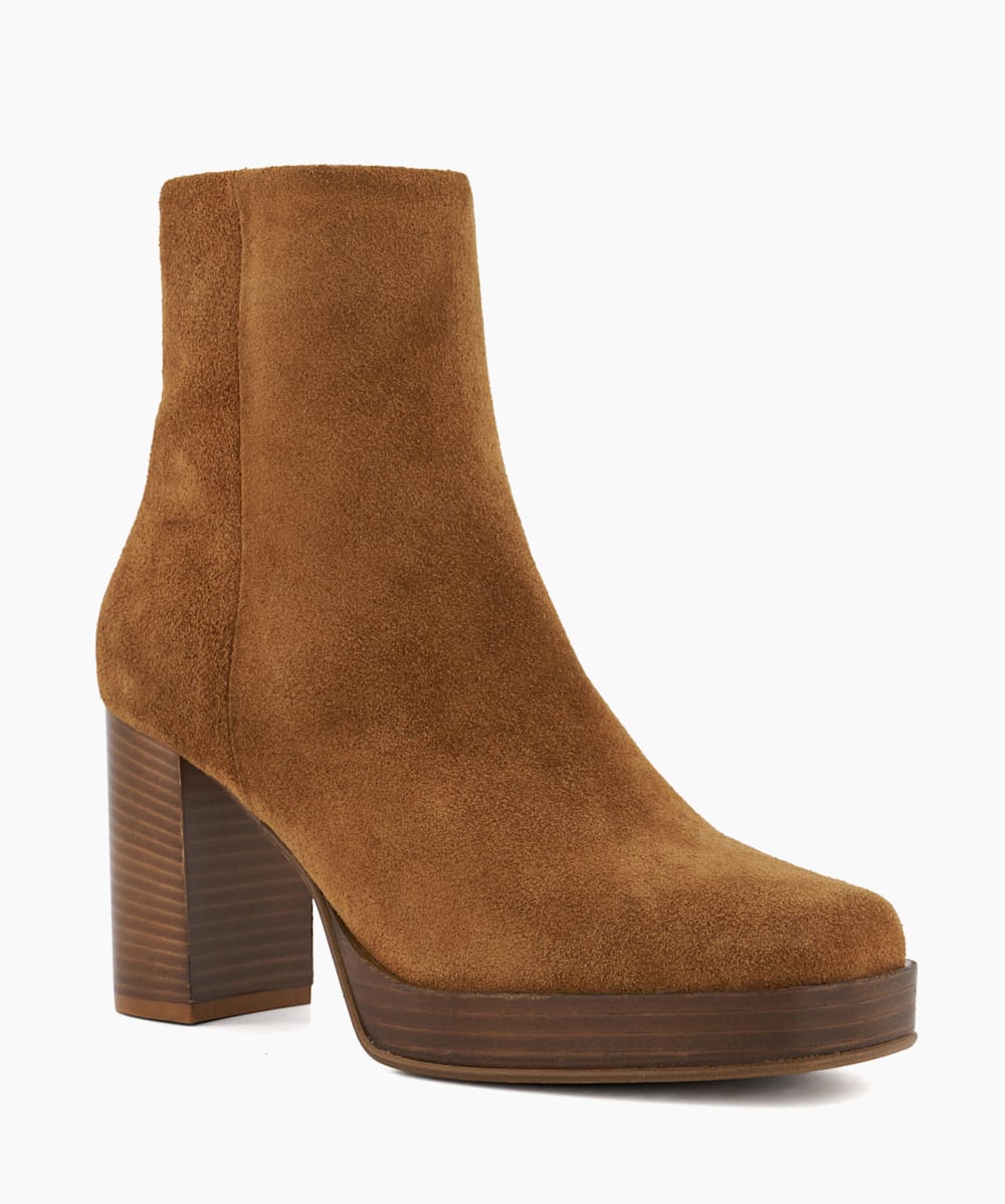 Tan platform ankle boots hot sale