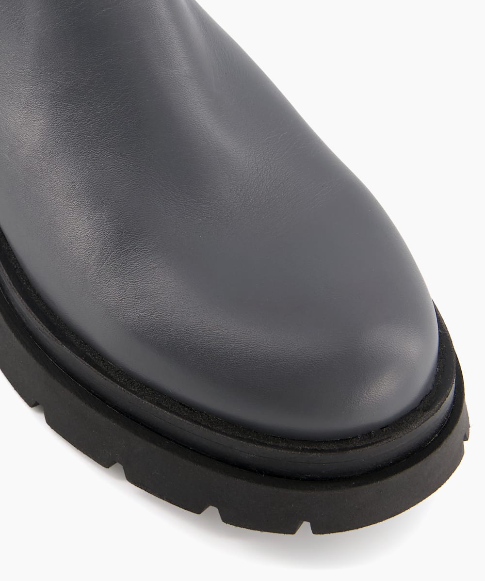 Palmz Grey Chunky Sole Chelsea Ankle Boots Dune London