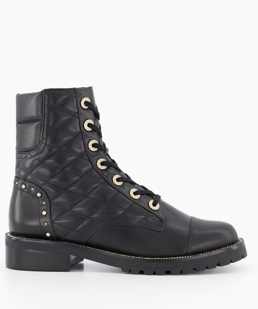 Pearl embellished boots hot sale