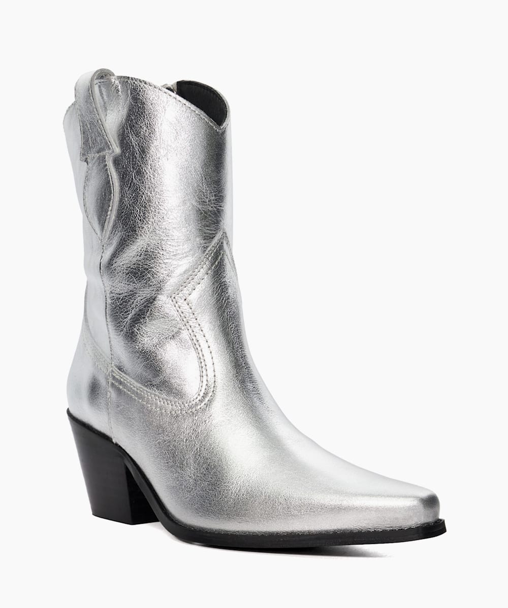 Cheap silver top cowboy boots