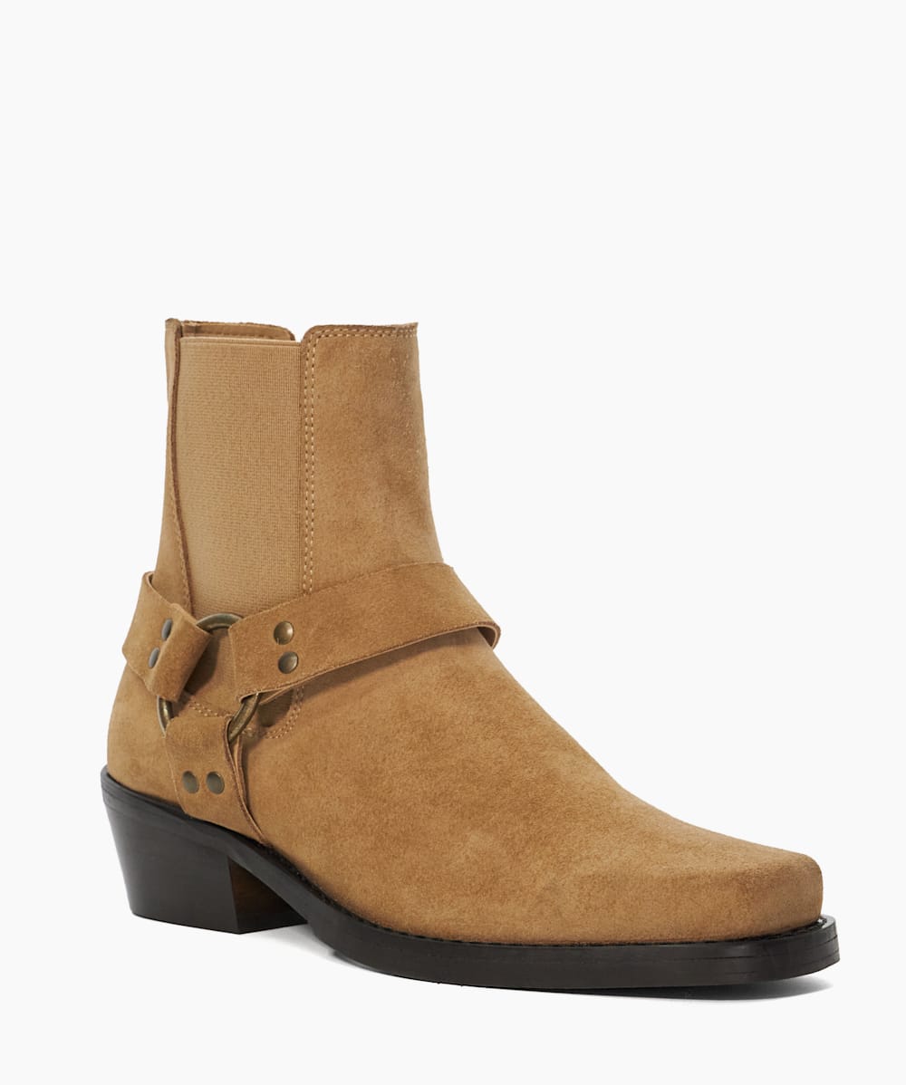 Mens suede biker boots outlet