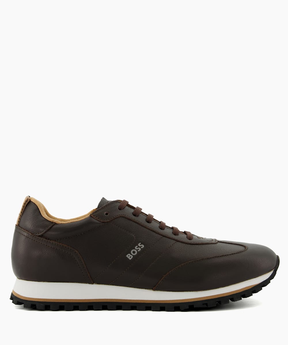 Parkour Run Brown Lace Up Runner Trainers Dune London
