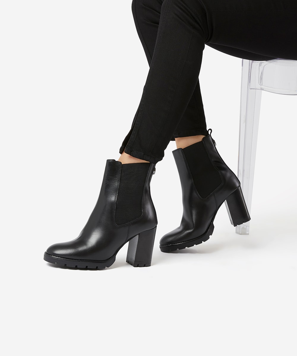 Chelsea booties with heel cheap