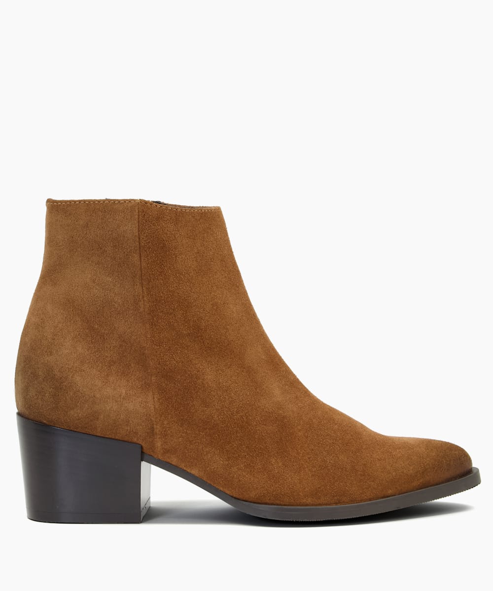 Tan suede shop ankle boots