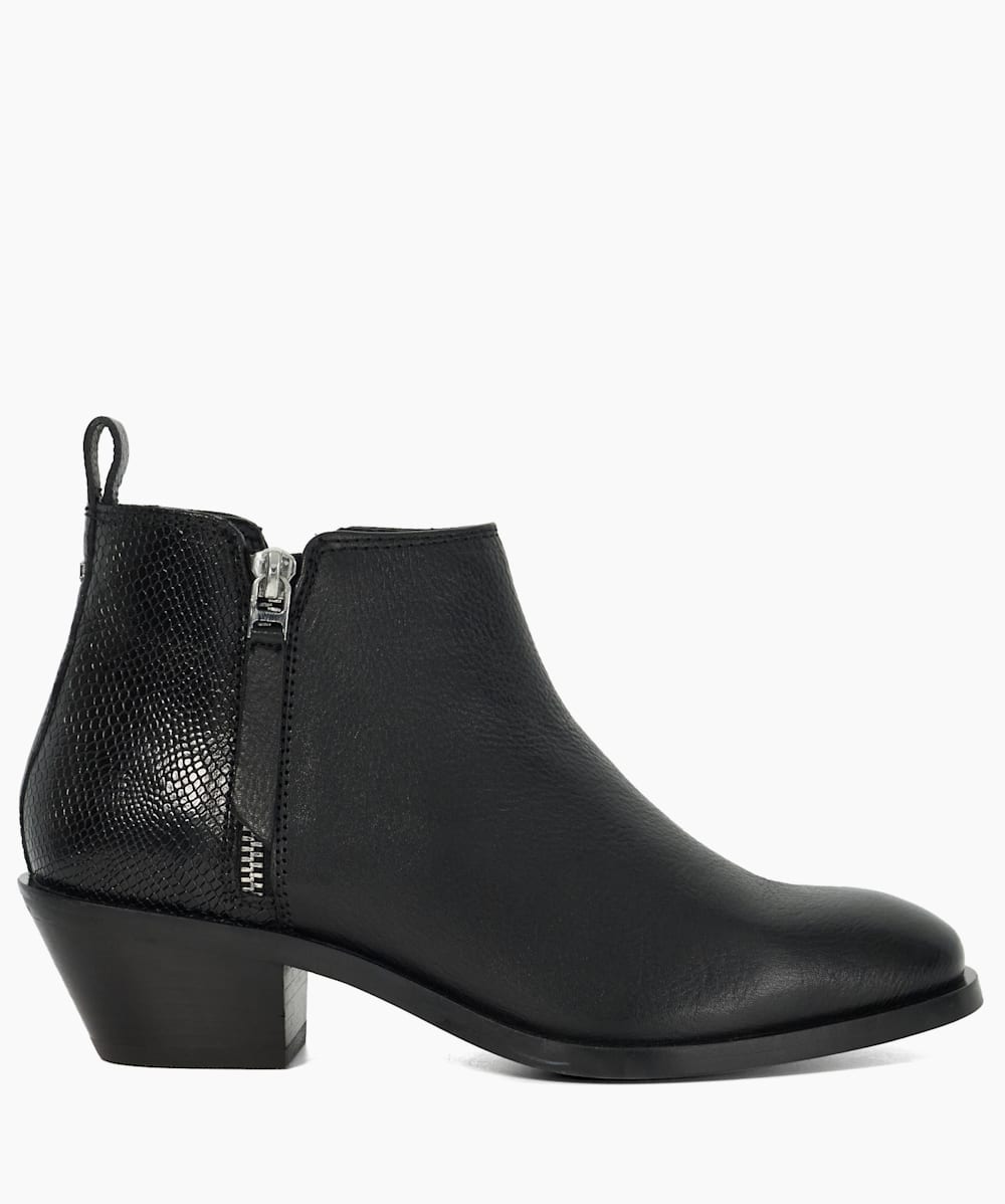 Stacked heel booties outlet