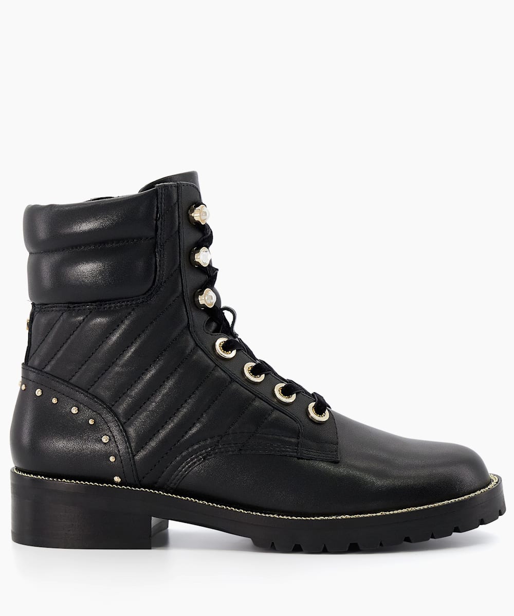 Dune pearl cheap biker boots