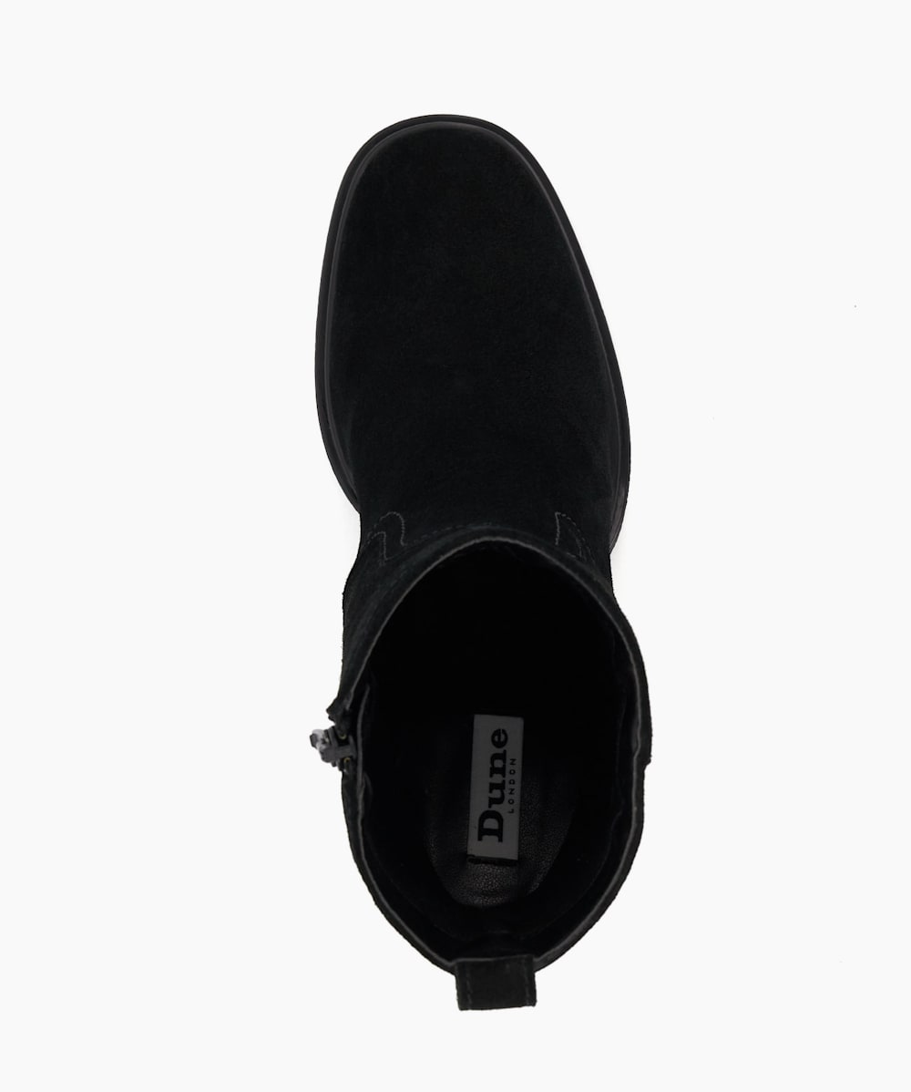 Dune black suede outlet ankle boots
