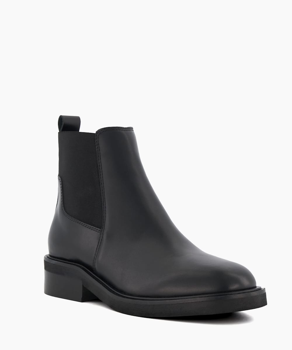 Dune chelsea boots discount in black leather