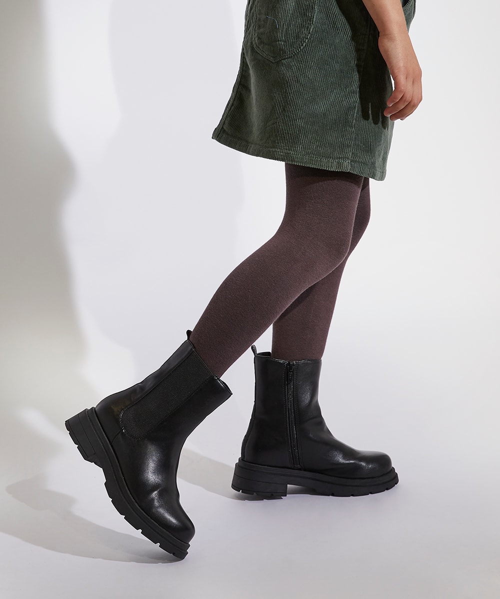 Dune peppy black top boots
