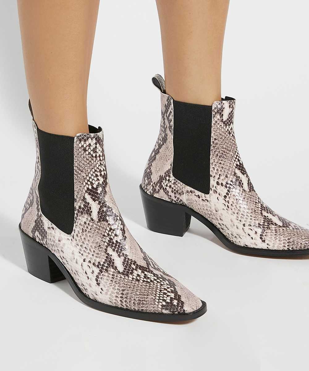 Dune snakeskin boots store