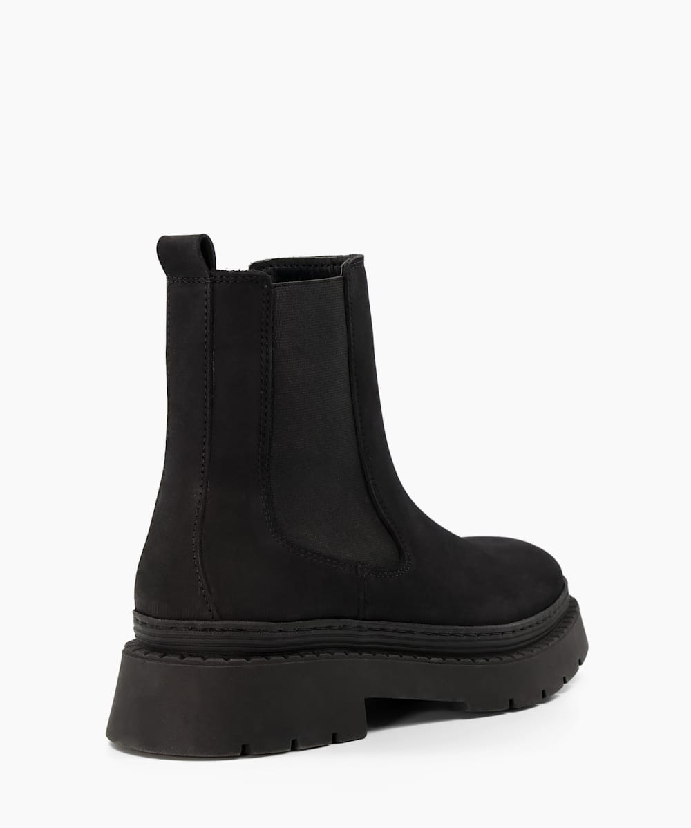 Photograph Black Chunky Chelsea Boots Dune London