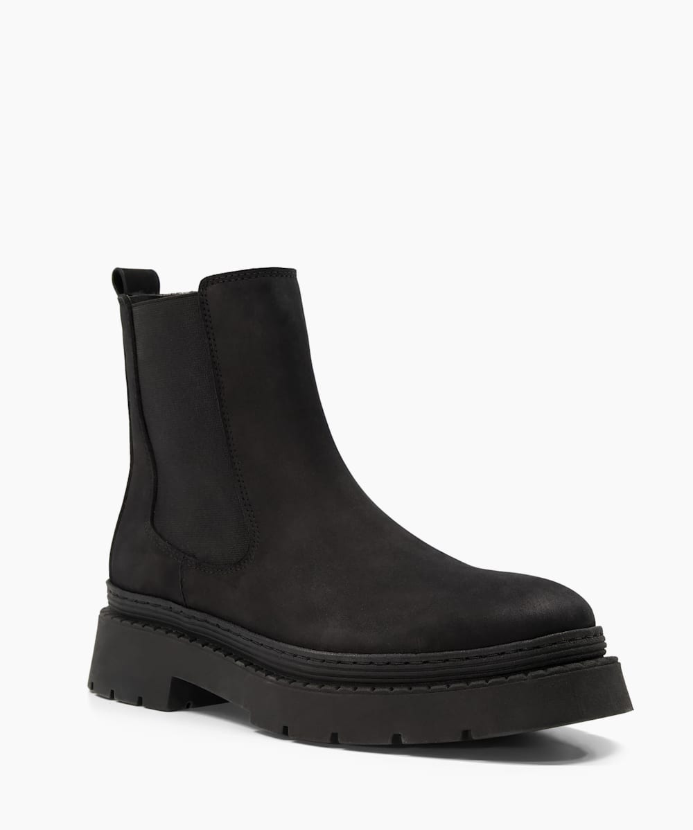 Suede platform hotsell chelsea boots