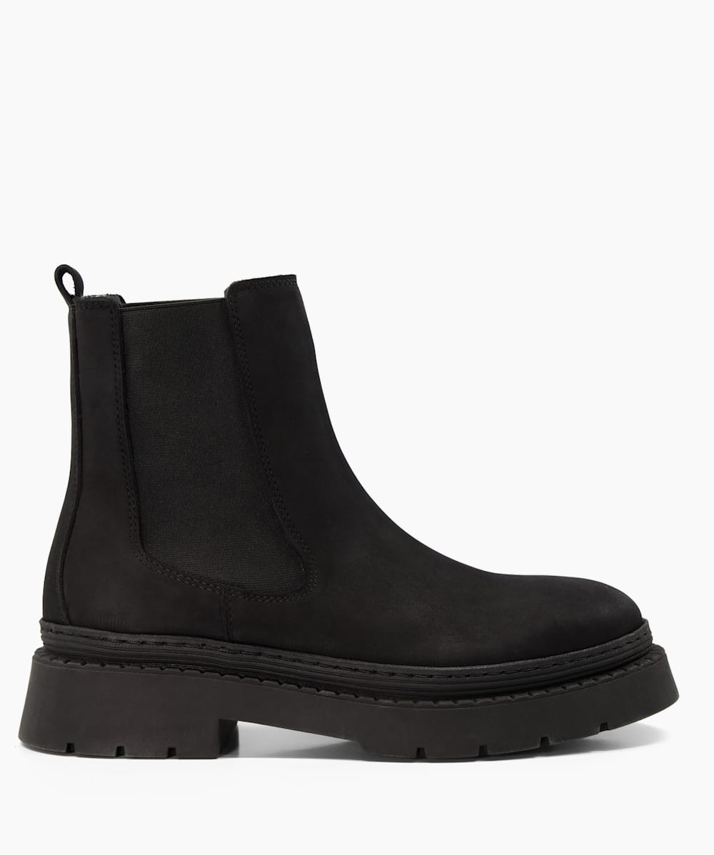 Photograph Black Chunky Chelsea Boots Dune London