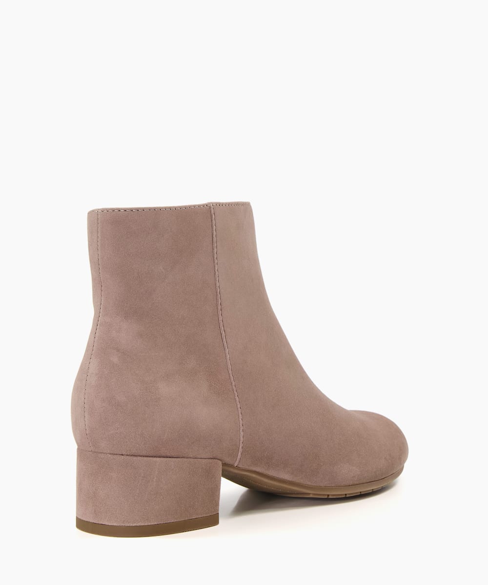 Pippie Taupe Low Heel Ankle Boots Dune London