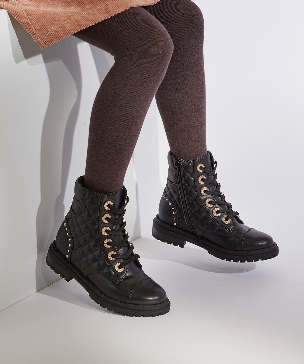 Quilted biker boots new arrivals