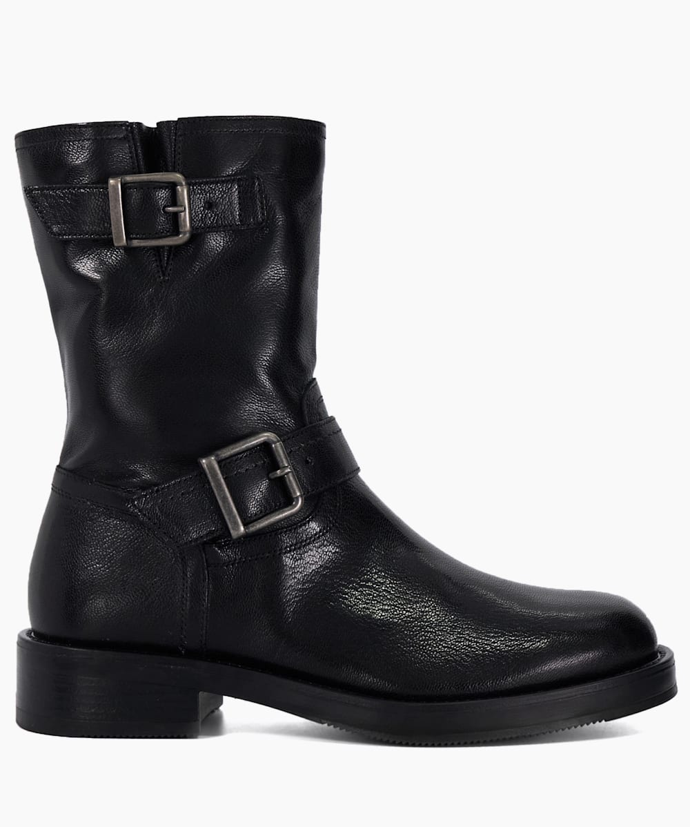 Dune black biker boots best sale