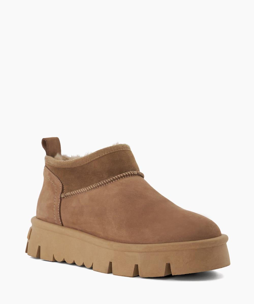 Dune fur lined ankle boots deals
