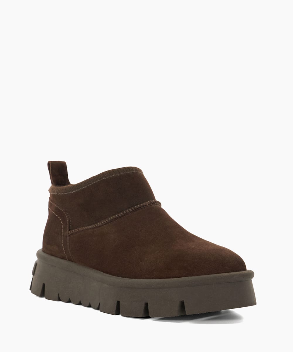 Brown fur lined ankle boots discount