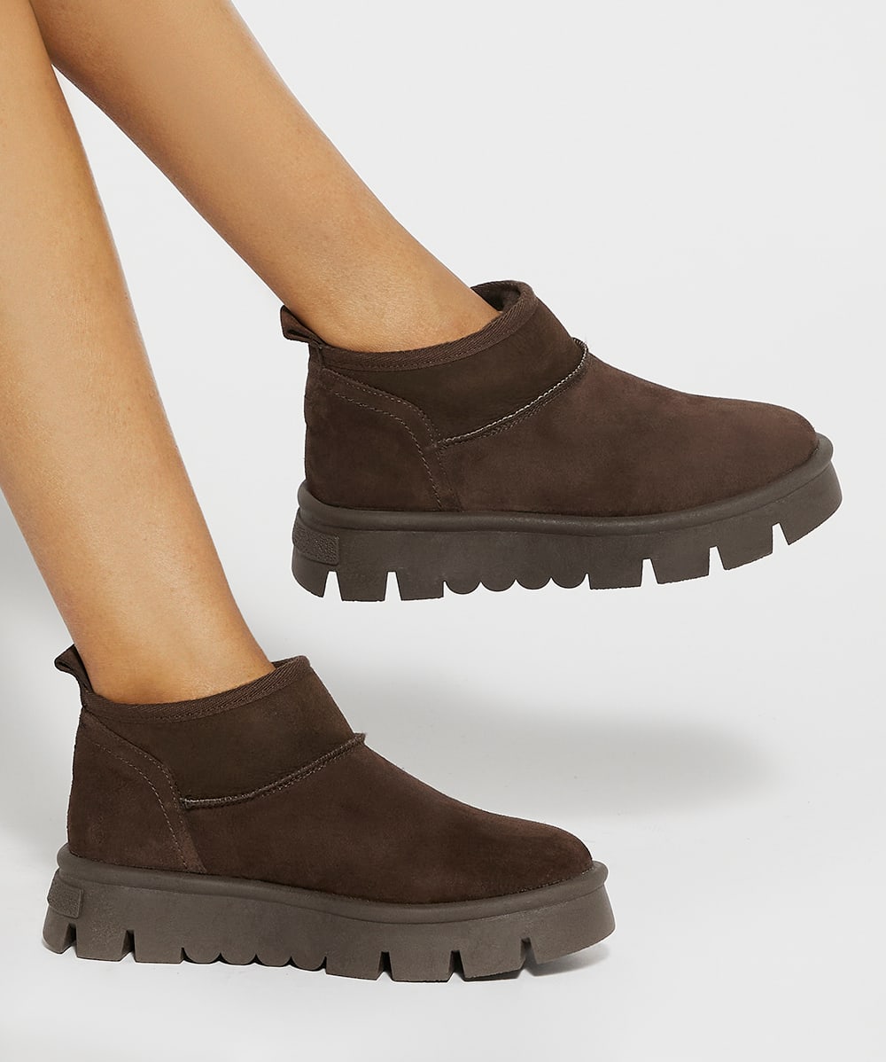Dune fur lined boots shop