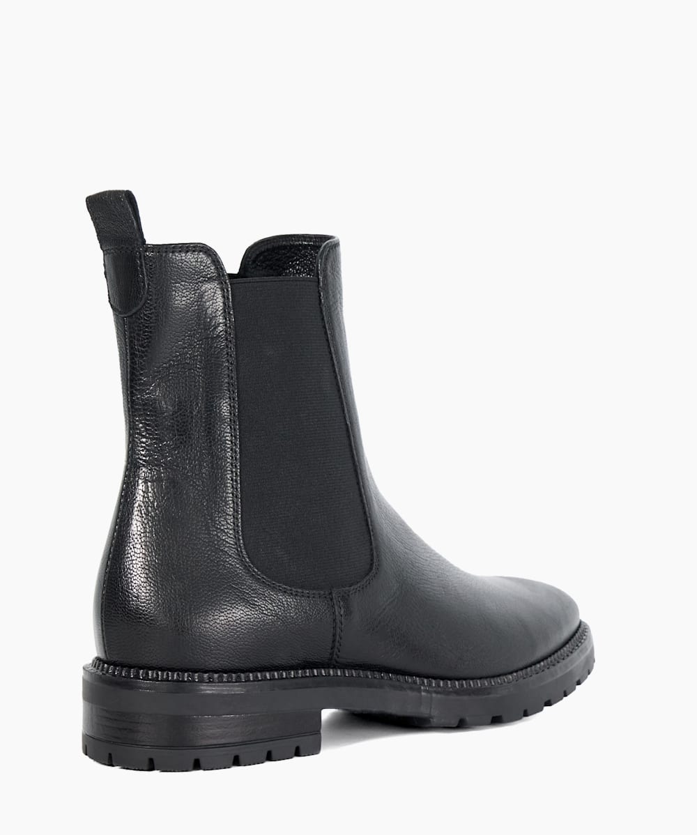 Leather chelsea booties top