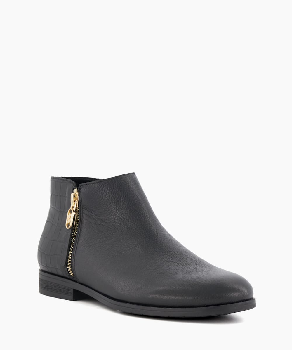 Womens black croc boots best sale