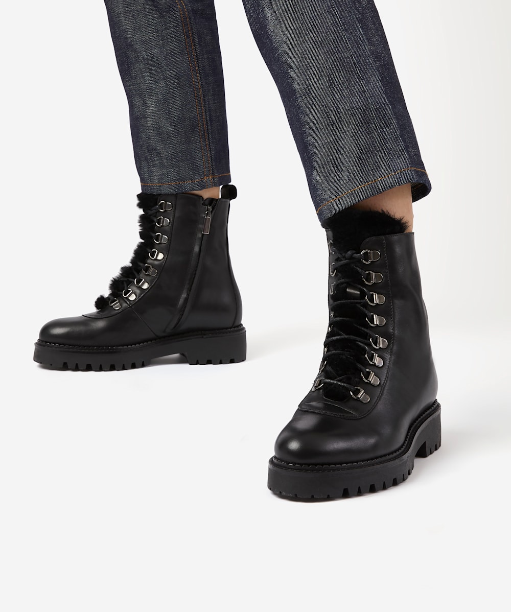 Find women's faux shop fur lined hiker boots