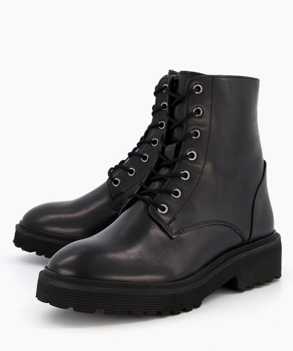 Black lace up boots asos store