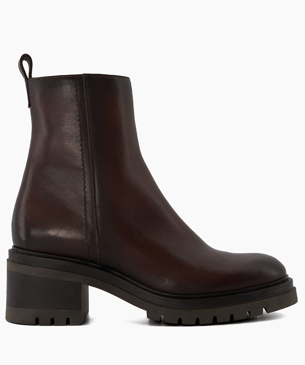 Dune leather ankle boots 2025