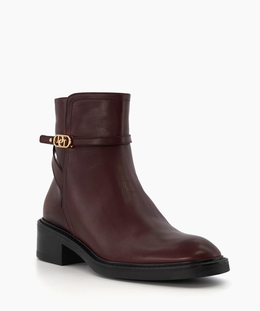 Dune burgundy 2025 chelsea boots