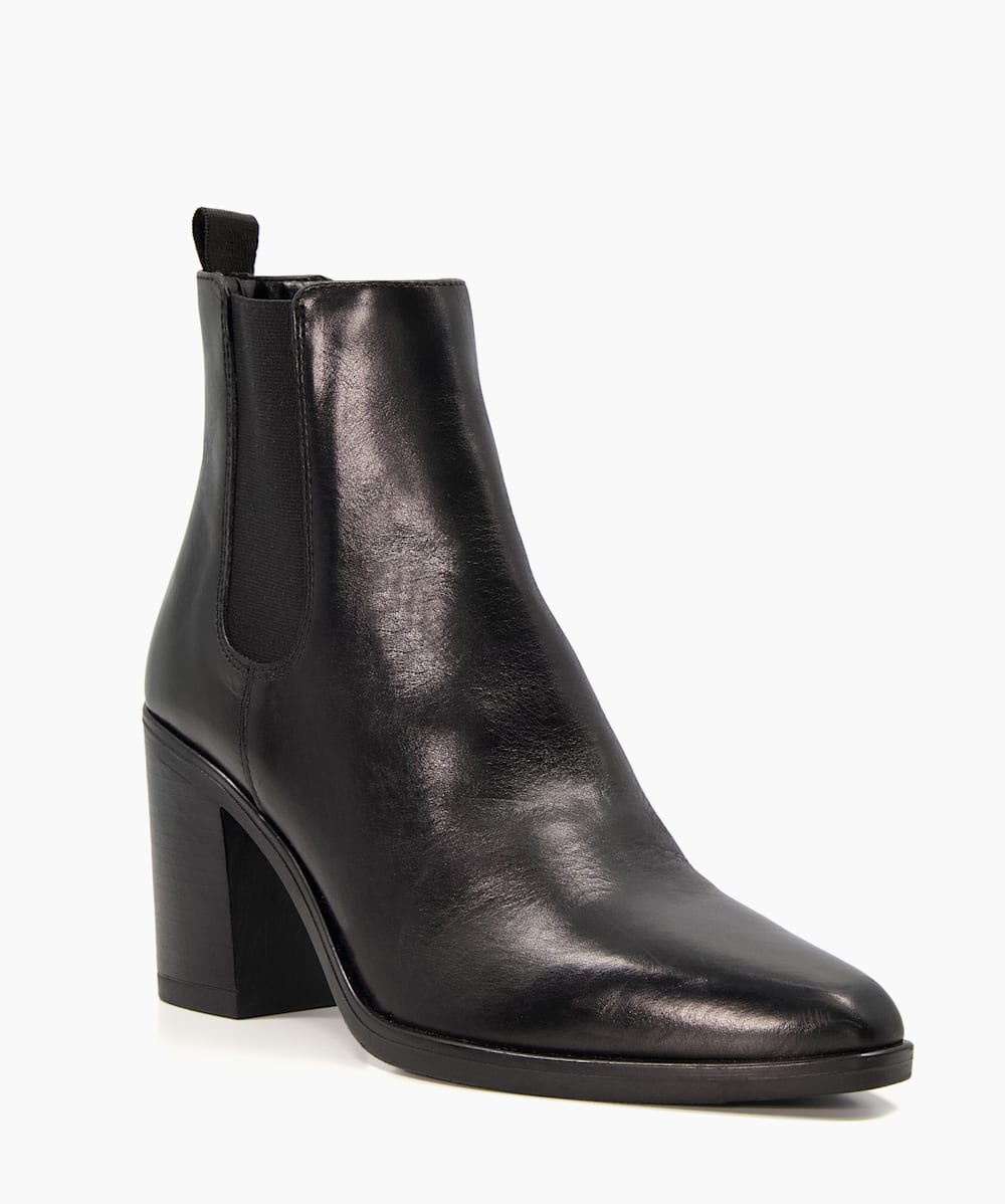 Stacked heel western chelsea best sale boots