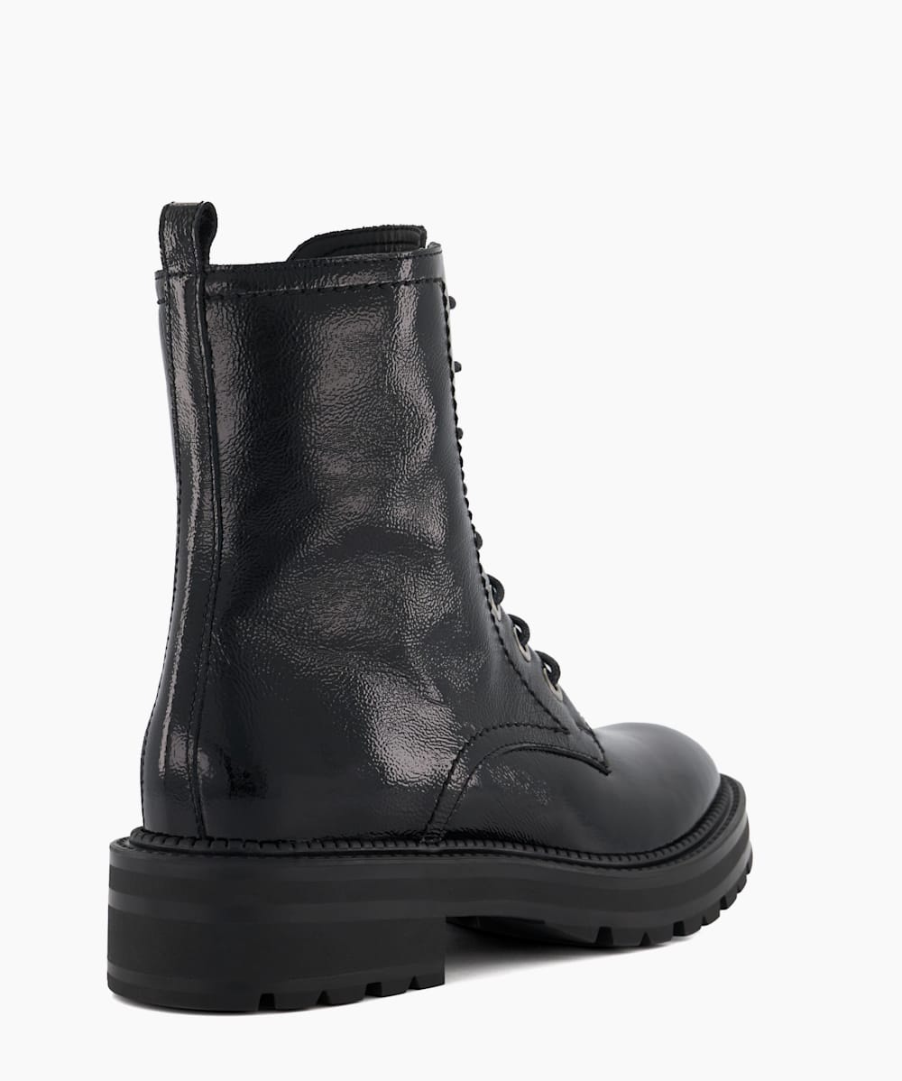 Black lace up hiker boots store