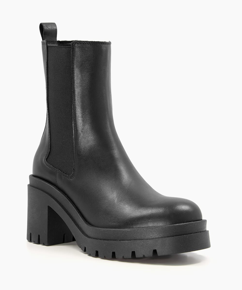 Casual chunky chelsea boots top