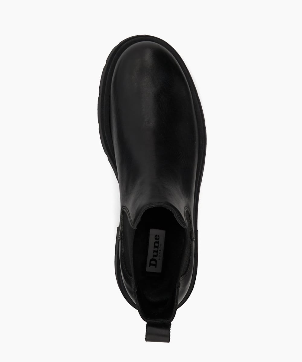 Dune leather cheap chelsea boots