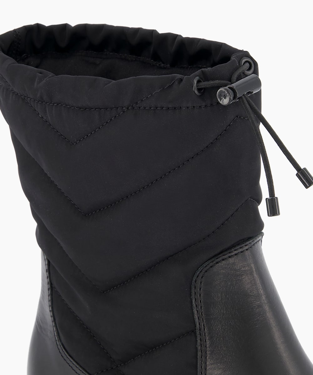 Prove Black Padded Ankle Boots Dune London