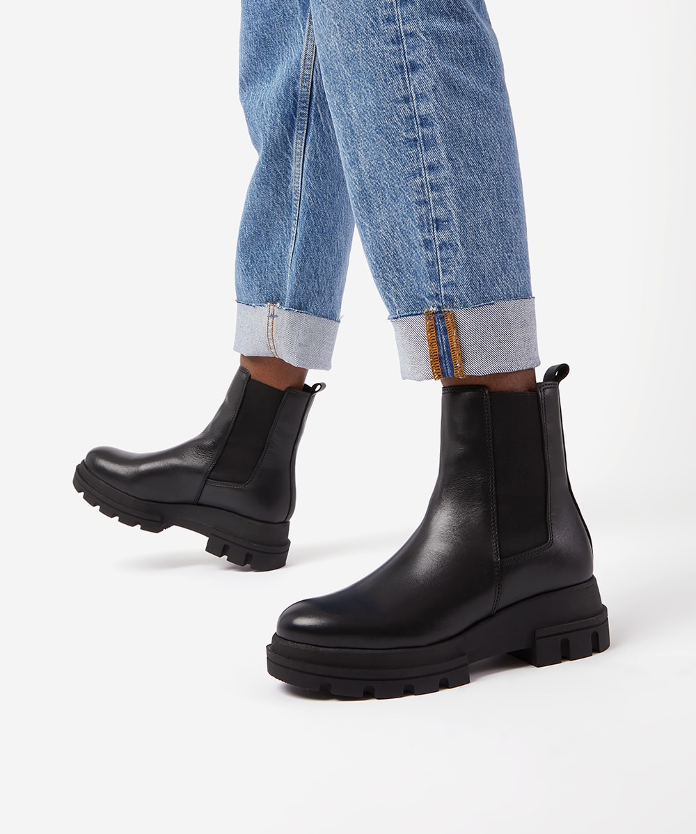 Chunky sole chelsea boots womens cheap