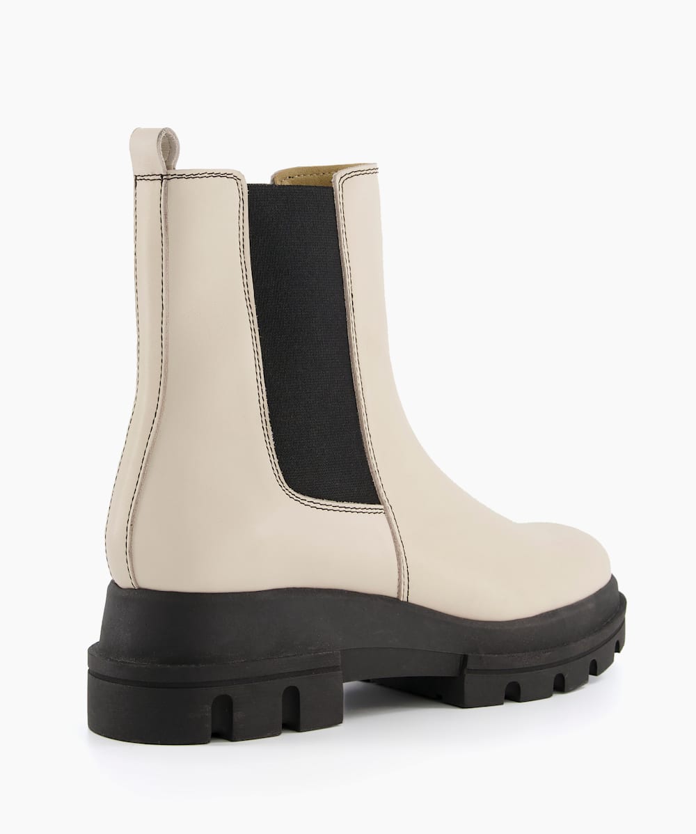 Chelsea boots white sole sales