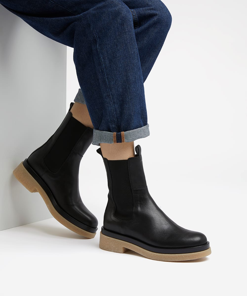 Dune palomo leather chelsea boots shop