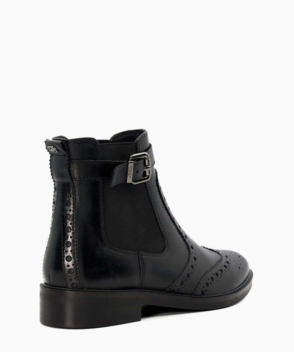 Dune chelsea boots in black leather clearance