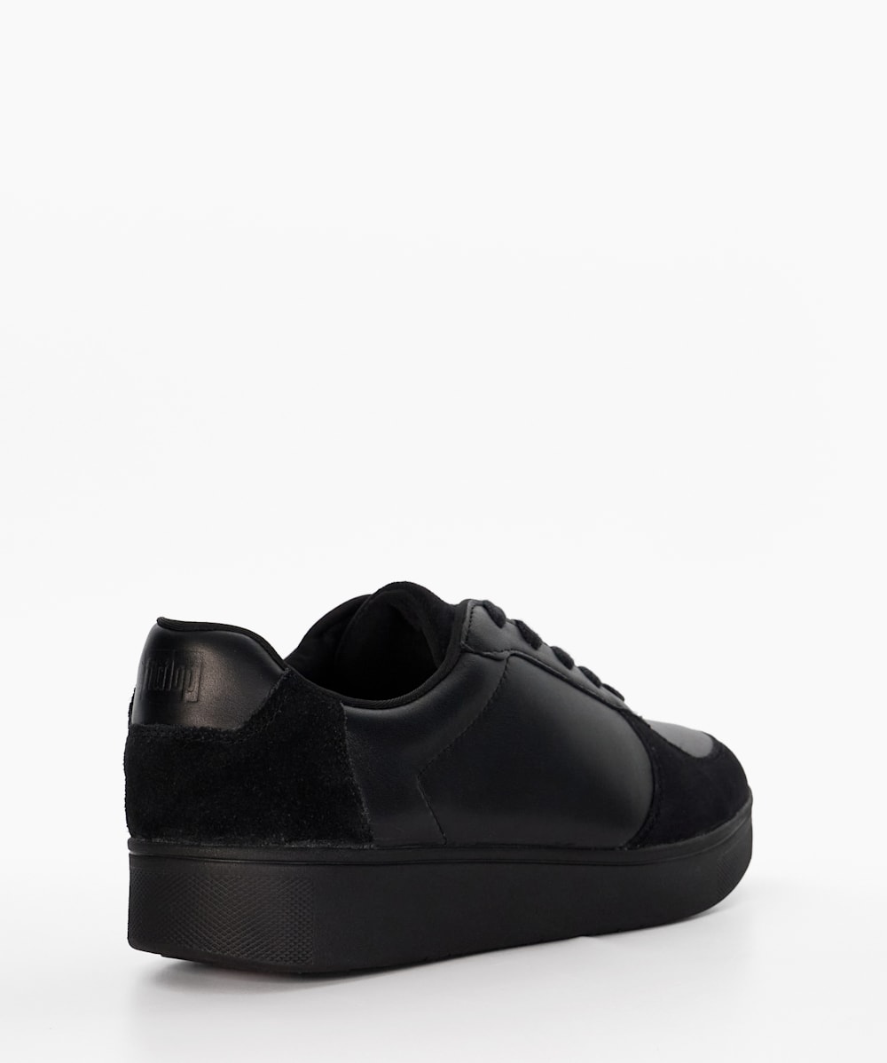 Rally Panel Black Tennis Lace Up Trainers Dune London