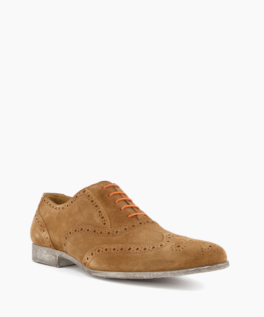 Rayman Tc Tan Smart Wingtip Oxford Shoes Dune London