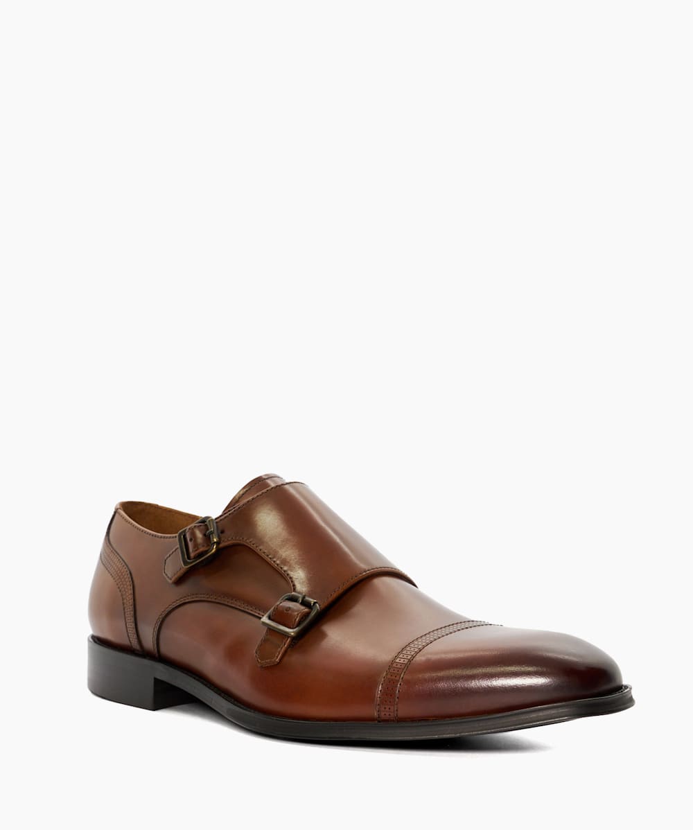 Monk strap tan shoes hotsell
