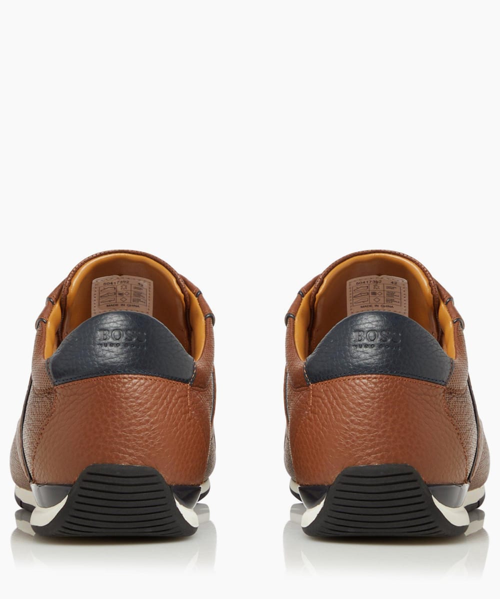 Hugo boss saturn discount low leather trainers