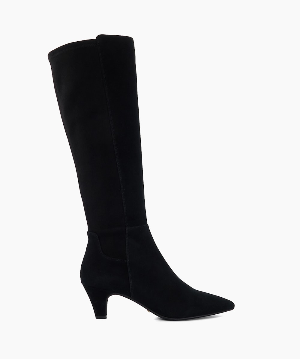 Knee high suede boots no heel online