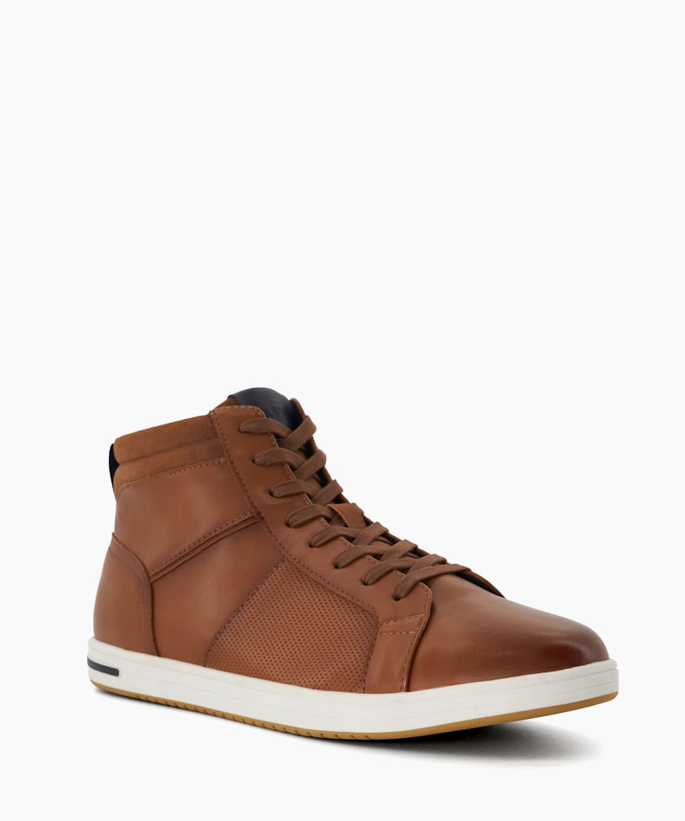 Tan high top sneakers deals