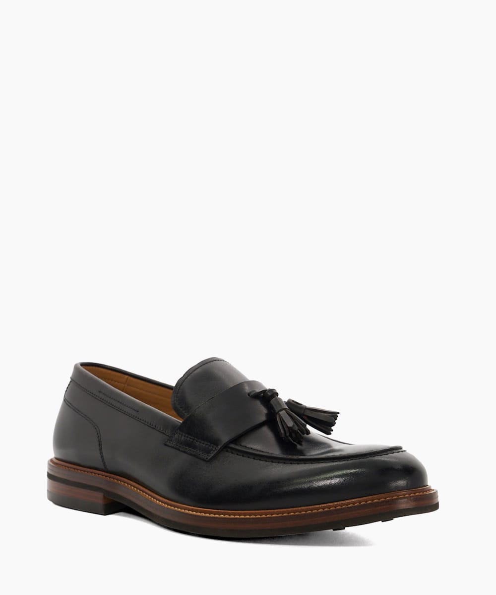 Dune greatly tassel loafers black cheap