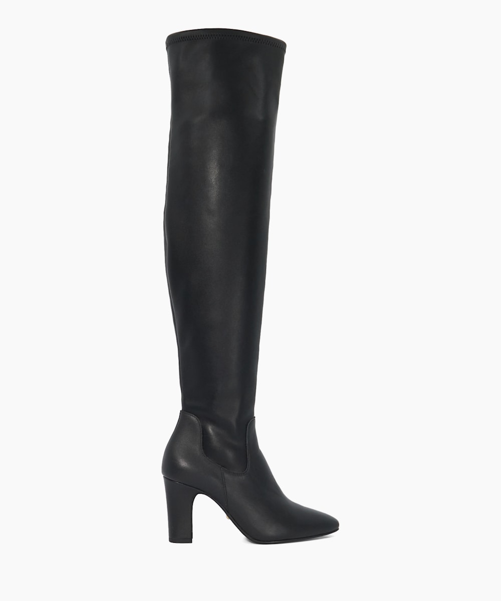 Sirenna Black Over The Knee Boots Dune London