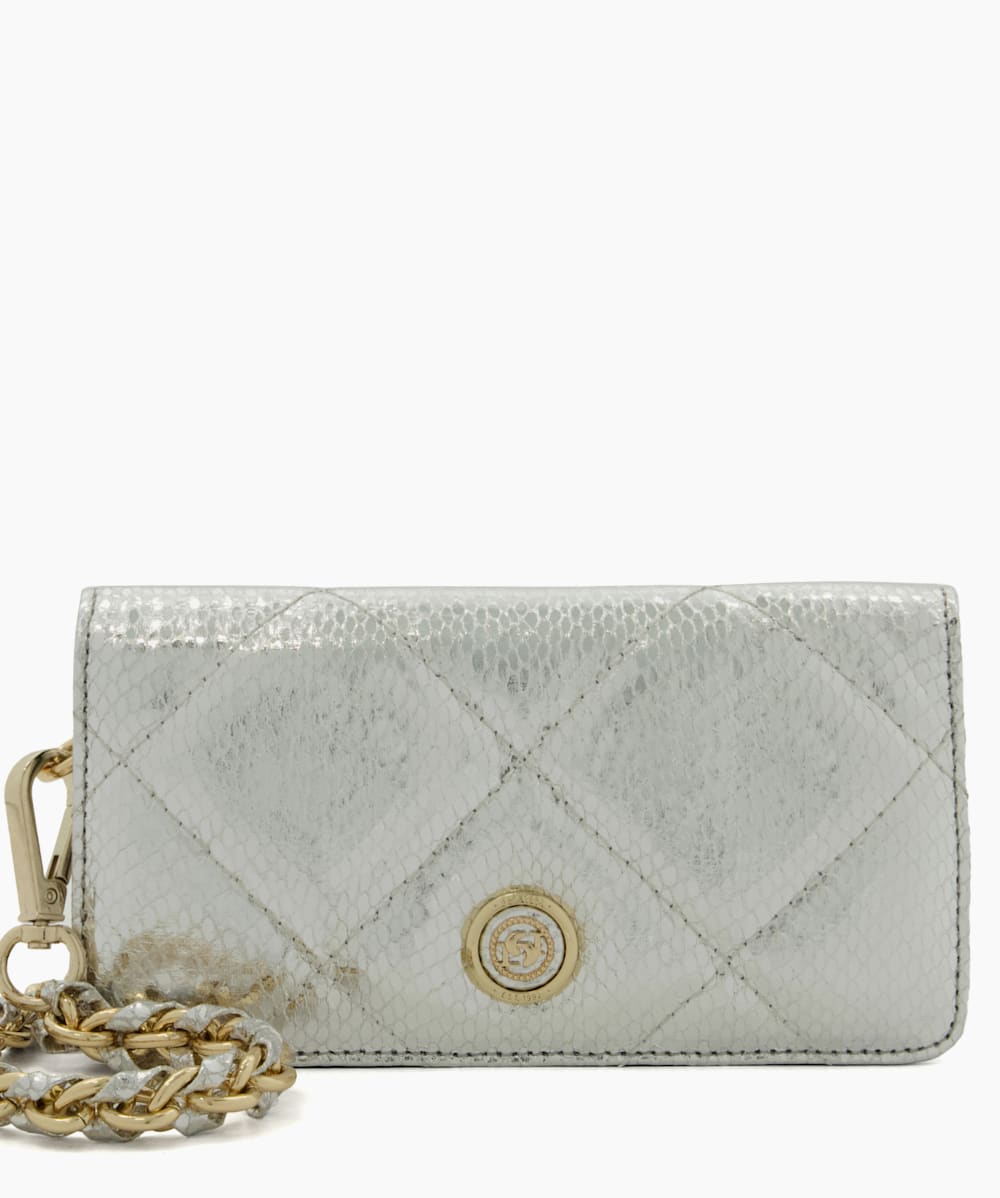 Silver discount quilted bag